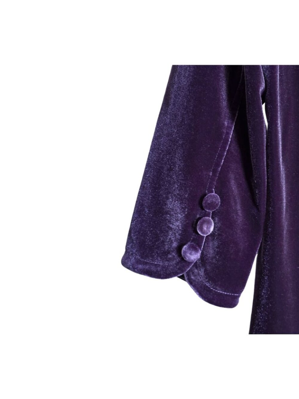 Women's - Vini Kawen Purple Velvet Dress, Size Large - Picture 8 of 8